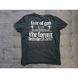 Fear of God x Jay-Z 4:44 Tour The Forum Dec 21 2017 Concert T-Shirt Black S FLAW